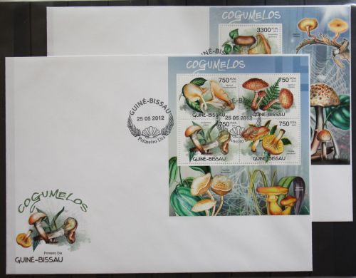 Guinea Bissau 6017-6020 und Block 1066 gestempelt Kleinbogen / als FDC #GG422