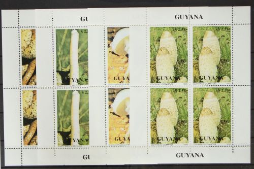 Guyana 3287-3290 postfrisch Kleinbogensatz / Pilze #GH160