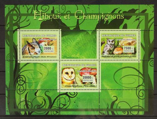 Guinea 4680-4682 postfrisch Kleinbogen / Pilze #GH271