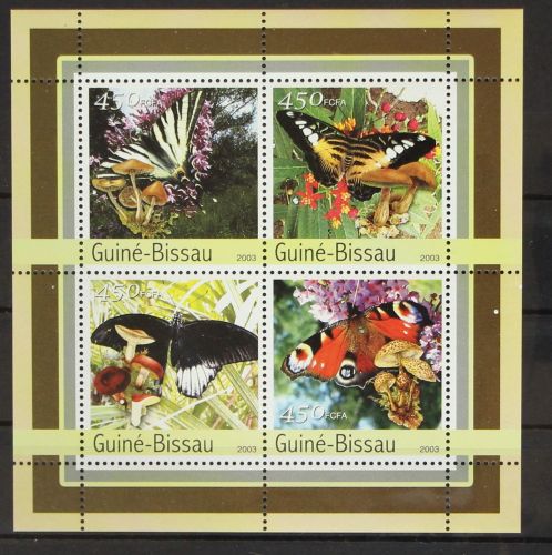 Guinea Bissau 2087-2090 postfrisch Kleinbogen / Pilze #GH279