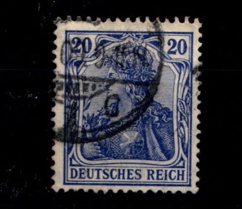 Deutsches Reich 87 Ia gestempelt Typenprüfung #GV489