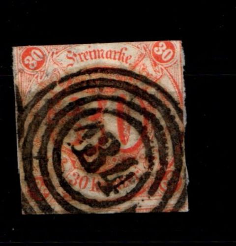 Thurn & Taxis 25 gestempelt
