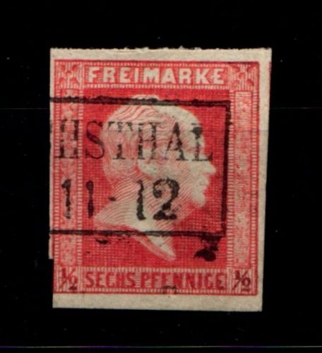 Preußen 13 gestempelt R2, angeschnitten, Mängel #GT806