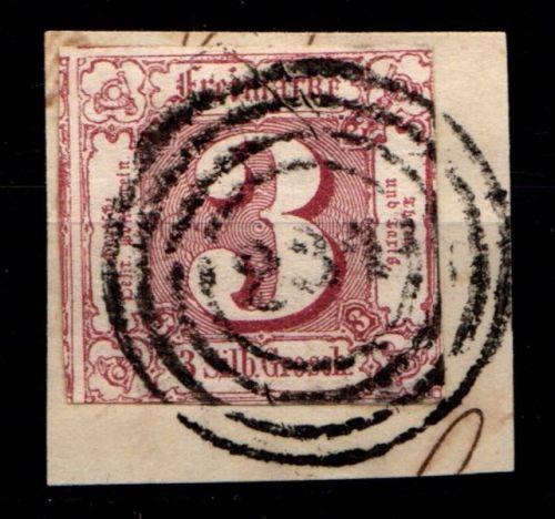 Thurn & Taxis 17 gestempelt