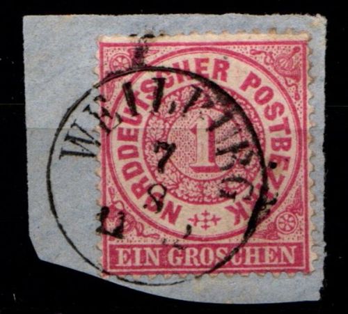 Norddeutscher Bund 16 gestempelt Weilburg #GU781