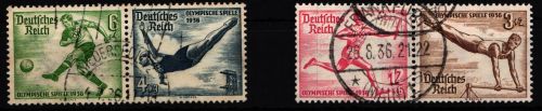 Deutsches Reich W105, W109 gestempelt