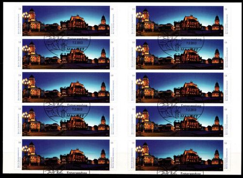 BRD 2987-2988 gestempelt als Folienblatt 26 #GK186