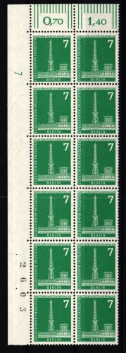 Berlin 142xw DZ + BZN postfrisch