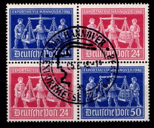 Alliierte Besetzung V Zd 1 gestempelt mit Sonderstempel Hannover Messe #GZ669