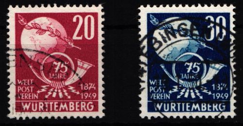 Fr. Zone Württemberg 51-52 gestempelt