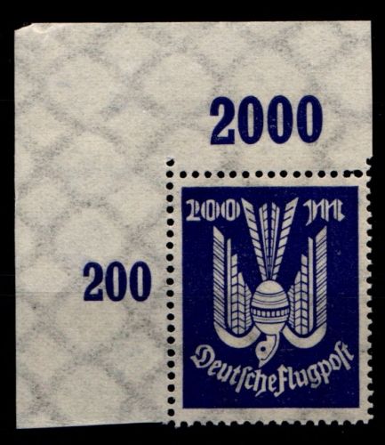 Deutsches Reich 267P OR postfrisch vom Eckrand #HA452