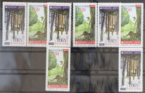 Bulgarien 4989 und 4990 postfrisch Zusammendrucke aus Klb. / CEPT #GG579