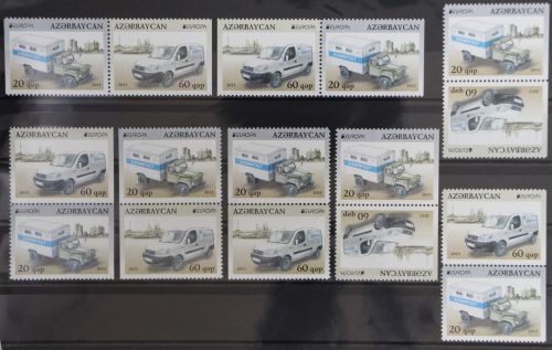 Aserbaidschan 973 und 974 postfrisch Zusammendrucke aus M-Heft / CEPT #GG653