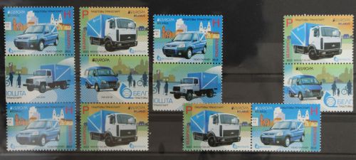 Weißrussland 950 und 951 postfrisch Zusammendrucke aus Kleinbogen / CEPT #GG654