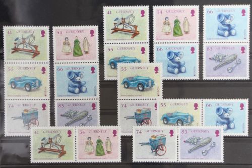 Großbritannien Guernsey 1514-1519 postfrisch Zusammendrucke #GG699