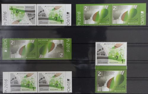 Bulgarien 5253-5256 postfrisch Zusammendrucke aus Klb. und M-Heft / CEPT #GG721