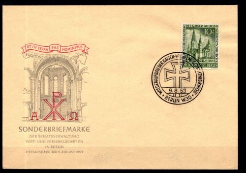 Berlin FDC 107 gestempelt