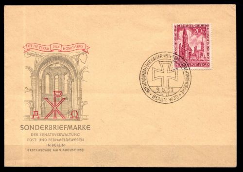 Berlin FDC 108 gestempelt
