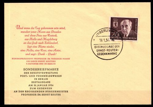Berlin FDC 115 gestempelt