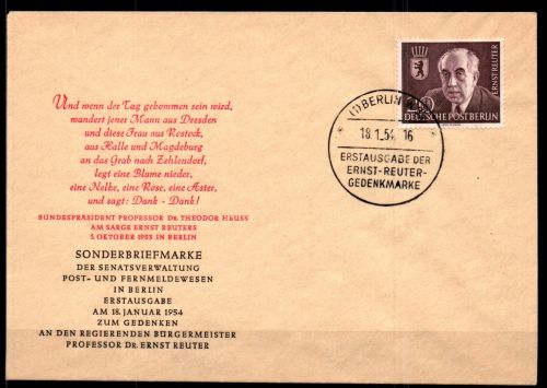 Berlin FDC 115 gestempelt #GU309