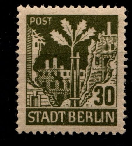 SBZ 7 A wbz postfrisch Typenprüfung #HI330