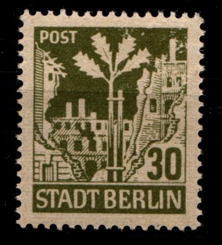 SBZ 7 A wbz postfrisch Typenprüfung #HI332