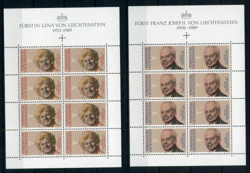 Liechtenstein Kleinbogen 488-489 postfrisch #JS598