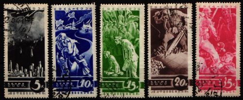 Sowjetunion 494-498 gestempelt