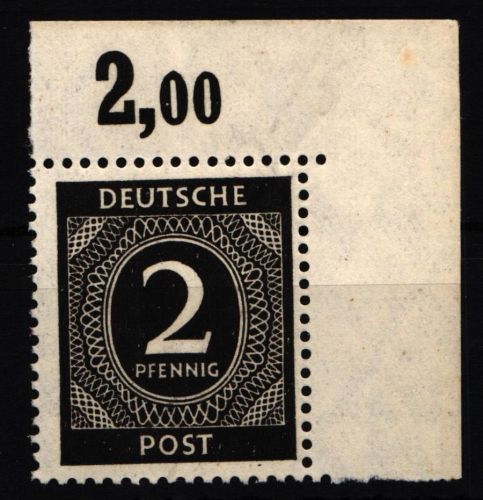 Alliierte Besetzung 912P OR ndgz postfrisch vom Eckrand #HG940