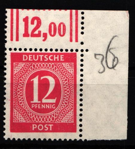 Alliierte Besetzung 919W OR postfrisch vom Eckrand #HH514