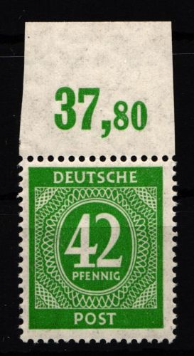 Alliierte Besetzung 930P OR ndgz postfrisch Eckrand, Bug im Seitenrand #HH543