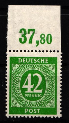 Alliierte Besetzung 930P OR ndgz postfrisch Eckrand, Bug im Seitenrand #HH544