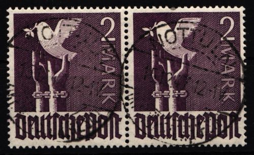 Alliierte Besetzung 960P OR ngz gestempelt Vollstempel, Paar #HH444