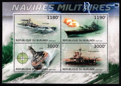 Burundi 2873-2876 postfrisch Kleinbogen Schifffahrt #GQ615