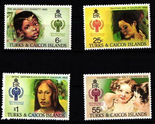 Turks und Caicos 431-434 postfrisch Jahr des KIndes #HD631