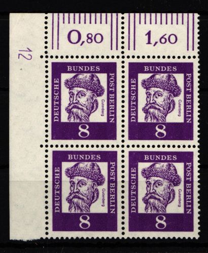 Berlin 201 DZ postfrisch Druckerzeichen #HB681