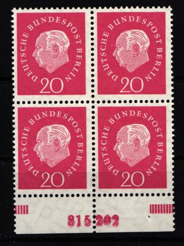 BRD Bund 184v HAN 815202 postfrisch als 4er Einheit #HB741