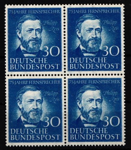 BRD Bund 161 postfrisch als 4er Einheit, geprüft Schlegel BPP #HB779