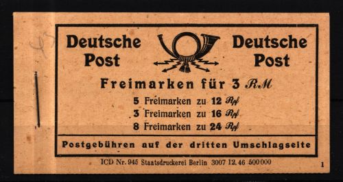 Alliierte Besetzung MH 50 postfrisch