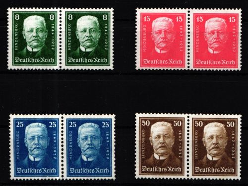 Deutsches Reich 403-406 postfrisch als waagerechte Paare #HB807