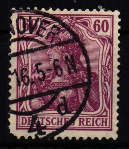 Deutsches Reich 92 Ia gestempelt tief geprüft Jäschke BPP, aber Mängel #HI620
