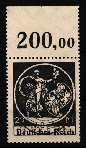Deutsches Reich 138P OR gestempelt geprüft Infla Berlin #HI648