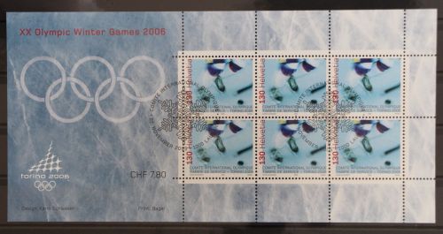 Schweiz IOC 5 gestempelt