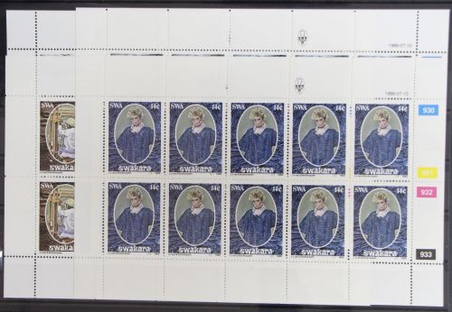 Südwestafrika 592-595 postfrisch Kleinbogensatz #GG919