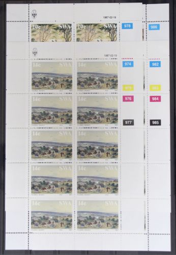 Südwestafrika 600-603 postfrisch Kleinbogensatz #GG920