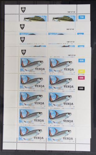 Venda 159-162 postfrisch Kleinbogensatz / Fische #GG969