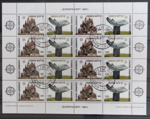 Griechenland 1651 und 1652 A gestempelt Kleinbogen / CEPT #GY062