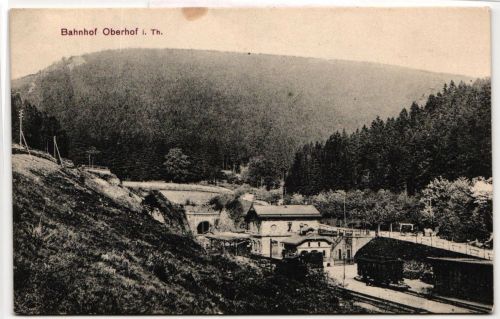 AK Oberhof i. Thür. Bahnhof ungebraucht #PM167