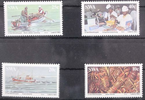 Südwestafrika 545-548 postfrisch Schifffahrt #GA891