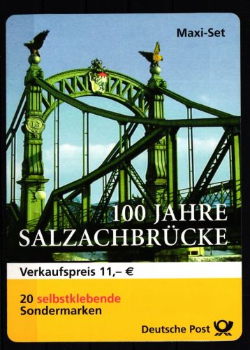BRD MH 52 postfrisch Markenheftchen Frankatur Nominale #HN697